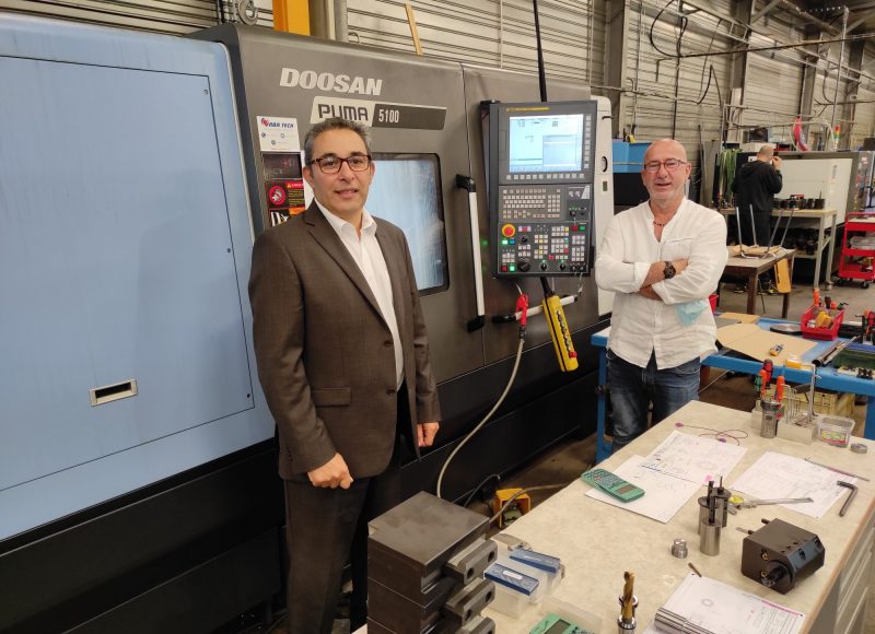 Alain Kirouani, directeur commercial Orba Tech et Dominique Mercier, dirigeant commercial et technique Mercier Industrie.